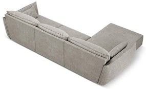 Divano angolare grigio chiaro (angolo sinistro) Vanda - Mazzini Sofas