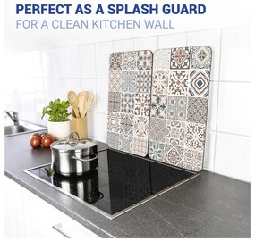 Set di 2 coperchi in vetro per fornello Universal Tile - Wenko