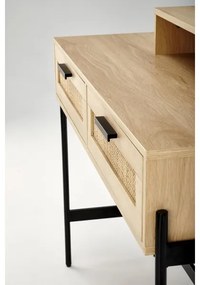 Tavolino da toilette CARMEN 136x104 cm beige/nero