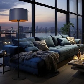 Lampada da terra ARDEN 1xE27/60W/230V viola/oro