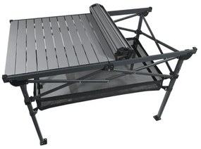 Tavolo da campeggio pieghevole 118x70 cm antracite