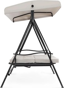 Dondolo da giardino color antracite/beige in metallo Taurus – Bizzotto