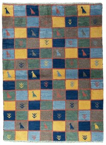 Gabbeh Tappeto 120x160 (Iran) Annodato A Mano
