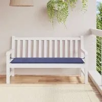 Cuscino Panca da Giardino Blu Marino 150x50x3 cm Tessuto Oxford 378498