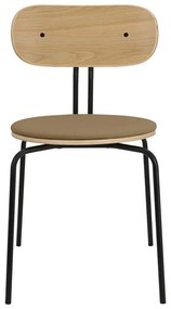 Sedia da pranzo nera e marrone chiaro Curious - UMAGE