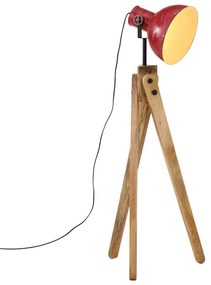 Lampada Da Terra 25 W Rosso Anticato 45x45x120 Cm E27 /