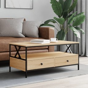 Tavolino Da Salotto Rovere Sonoma 100x51x45cm Legno Multistrato /