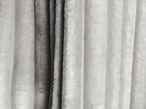 Divano grigio chiaro allungabile/con contenitore con rivestimento in velluto a coste 266 cm Kini – Makamii