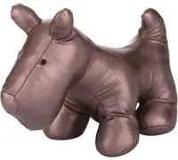 Cane fermaporta marrone 32x22x17 cm