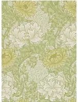 Morris & Co Carta da parati Chrysanthemum - Pale Olive