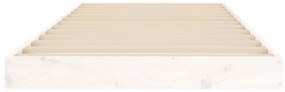 Giroletto bianco 75x190 cm small single legno massello di pino