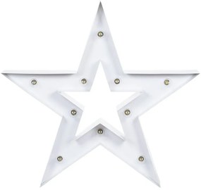 Figura natalizia illuminata 10 lampadine bianco caldo H 90 cm