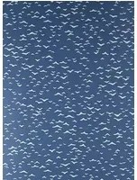 Tapete Yukutori von Farrow & Ball - Stiffkey Blue/ Dix Blue