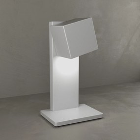 Lampada Scrivania Moderna Area Metallo Grigio 1 Luce Gx53