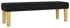 Panca nera 100x30x30 cm in tessuto
