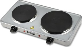 G3Ferrari G10122 - Fornello a due piastre 2500W/230V in acciaio inox