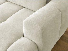 Divano angolare beige allungabile e con contenitore (penisola a sinistra/chaise lounge) Fuji – Bobochic Paris