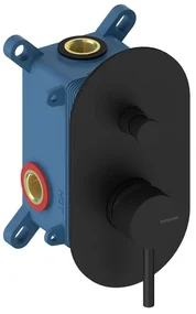 Rubinetto per doccia ad incasso monocomando LOOP nero opaco SANYCCES