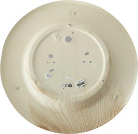 Plafoniera classica naturale con vetro bianco - Mesiac