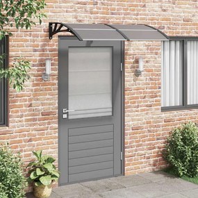 Tettoia Per Porta Nera 150x75 Cm Policarbonato /
