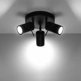 Sollux SL.1016 - Faretto RING 3xGU10/10W/230V nero