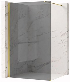 Parete doccia Rea Flexi Grey / Gold 140