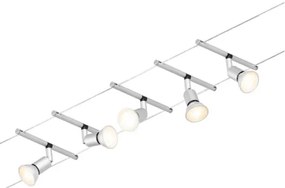 Paulmann 94442 - SET 5xGU5,3/10W Faretto SALT 230V cromo opaco