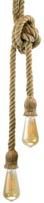 Lampadario LED a sospensione con filo ROPE 2xE27/10W/230V