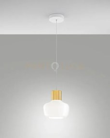 Kino sospensione bianca a led 3000k - 12w - 1300 lm dimmerabile