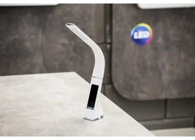 Brilagi - Lampada da tavolo dimmerabile a LED con display PELLE LED/7W/230V bianco