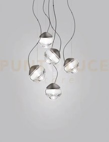 Pure sospensione 5 cristallo trasparente montatura antracite l2224 ...