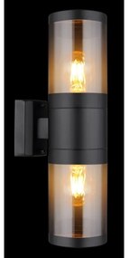 Globo 32014-2BS - Applique da esterno XELOO 2xE27/60W/230V IP44