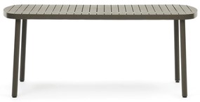 Kave Home - Tavolo da esterno Joncols in alluminio verniciato verde 180 x 90 cm