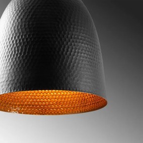 Lampadario a sospensione con cavo TATTOO 1xE27/40W/230V diam. 20 cm nero