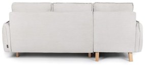 Divano letto variabile in velluto a coste beige divano ad angolo Tori - Bonami Selection