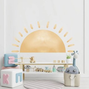 Adesivo per bambini per muro 155x75 cm Watercolor Sun – Ambiance