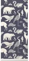 Tier Tapete Animals von Katie Scott - Dunkel Blau