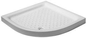 Piatto doccia semicircolare 80 x 80 cm H 10 cm porcellana antiscivolo bianco