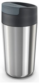 Tazza da viaggio in blu scuro-argento 450 ml Sipp - Joseph Joseph