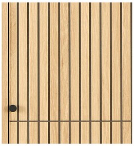 Armadio effetto rovere in colore naturale 51x200x60 cm Albany - Actona