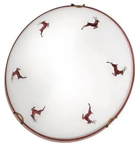 Kolarz 731.11.4.103-Plafoniera NONNA 1xE27/60W/230V pr.30cm cervo rosso