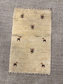 Gabbeh Tappeto persiano 60 x 40 Beige (Iran) Annodato A Mano