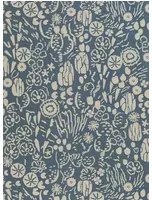 Tapete Atacama von Farrow & Ball - Stiffkey Blue/ Silver