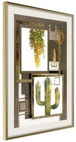 Poster  Home Gallery  Cornice Quadri Cornice d'oro con passe-partout, Larghezza x Altezza Home decor 40x60