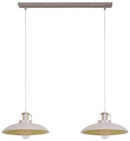 Brilagi - Lampadario a sospensione con filo FLAMENGO 2xE27/60W/230V beige
