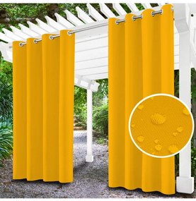 Tenda da giardino su anelli sulla terrazza MIG40 giallo