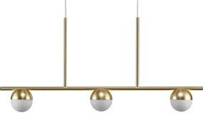 Nordlux - Lampadario a sospensione con filo CONTINA 3xG9/5W/230V ottone