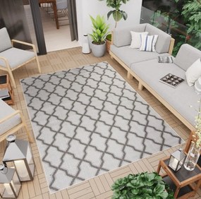 Tappeto beige per terrazza con bellissimo motivo Larghezza: 120 cm | Lunghezza: 170 cm