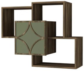 Mensola da parete ARCO 73x79,2 cm marrone/verde