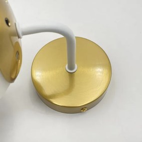 Brilagi - Lampada da parete MALIVA 1xE14/15W/230V dorata/bianca